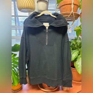 Aerie Black Half-Zip women’s Sweater